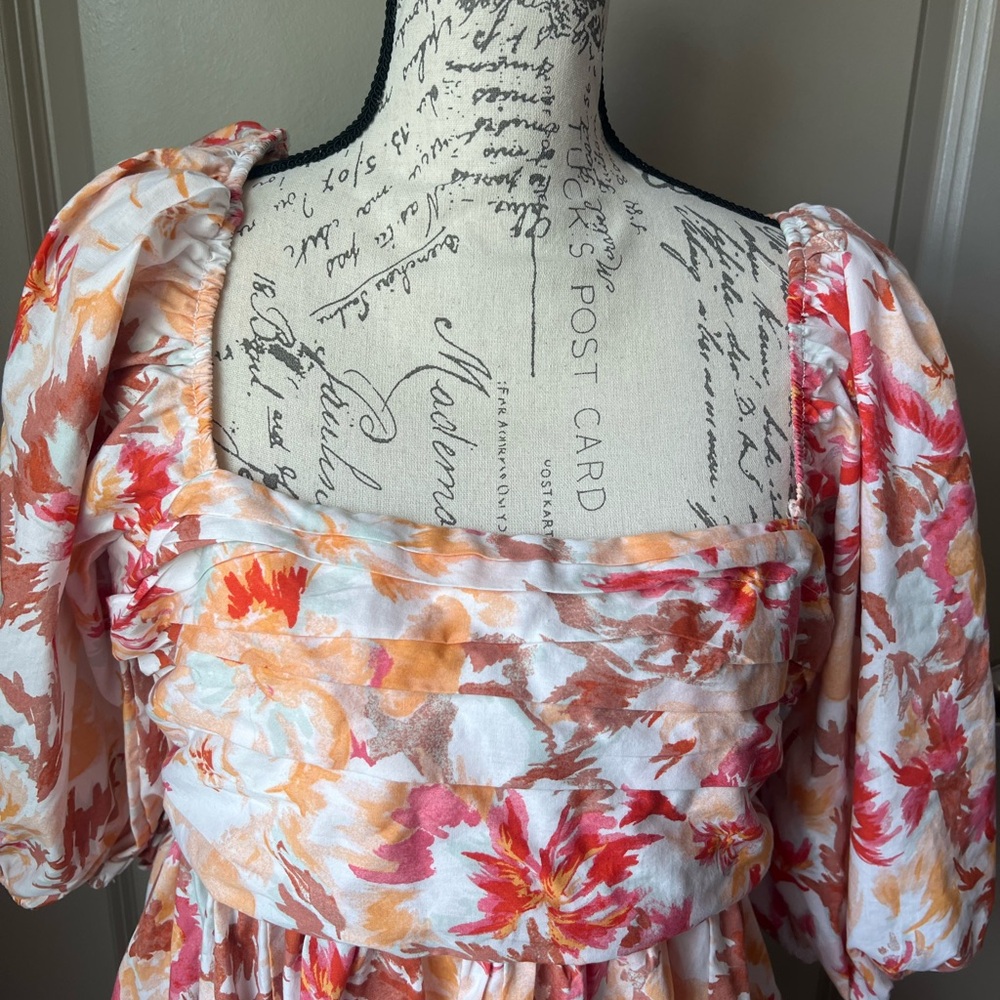 Abercrombie & Fitch Pink and Orange Floral Sundress - Picture 3 of 9